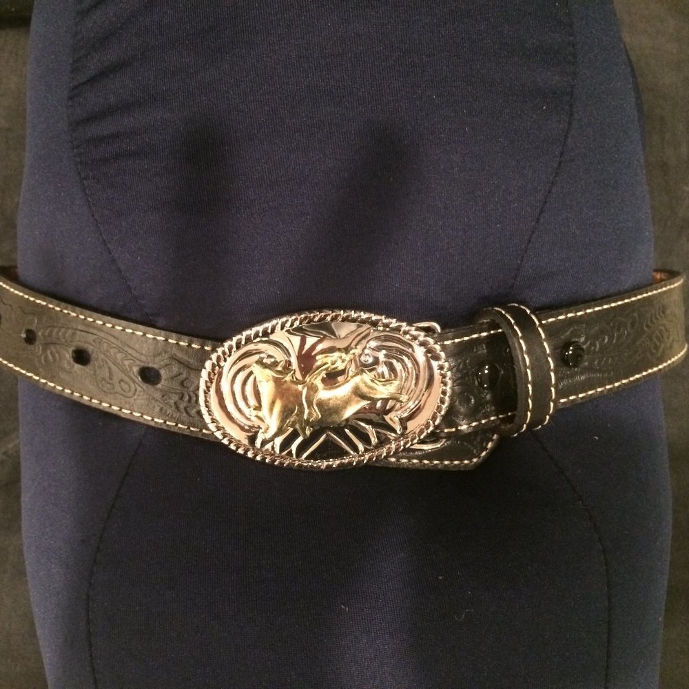 NOCONA GENUINE LEATHER/METAL BUCKLE Cowgirl BELT